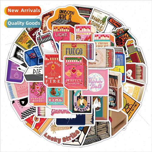 50 cartoon matchbox children stickers handbook luggage scoot