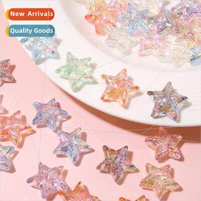 Transparent UV colorful pentagram accessories handmade DIY p