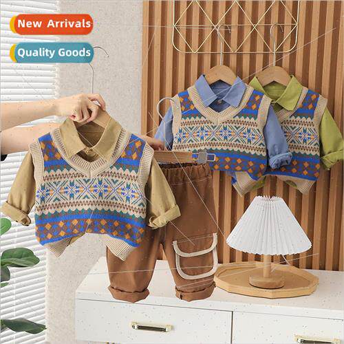 Childrens boys fall suit suit 2023 适用eign  small and mediu