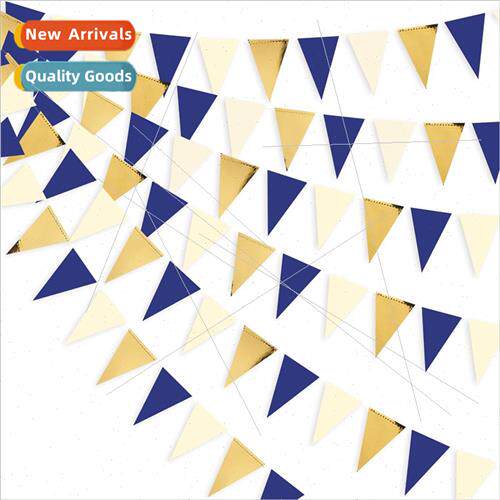 Graduation  Decoration Triangle Flag 3 meters long sewing tr