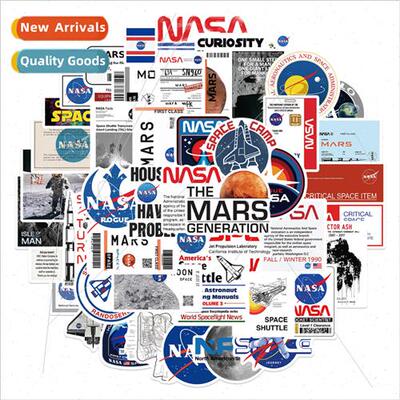 50 Cartoon NASA Astronaut Doodle Stickers Decoration ggage G