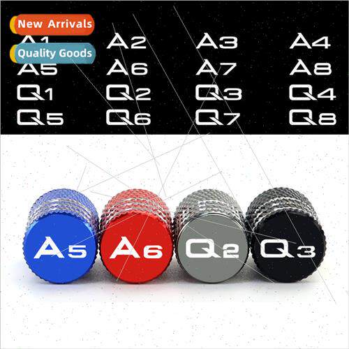 适用 A4 A3 A6 Q7 TT  Car Tire Valve Cover Multi-color Laser