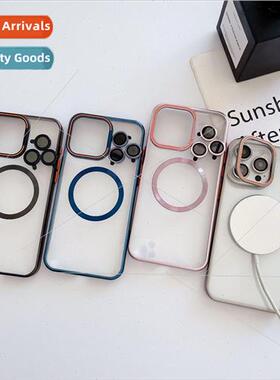 Stand transparent phone case 适用 apple 15promax with same c