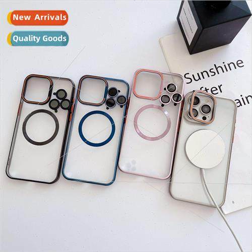 Stand transparent phone case 适用 apple 15promax with same c