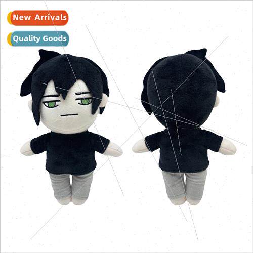 new coffin of andy and leyley black hair boy plush doll doll