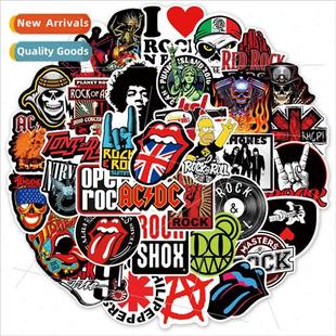 stickers suitcase guitar computer graffiti car wat rocker