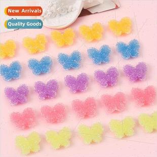 sugar earrings particles diy full beads Resin butterfly