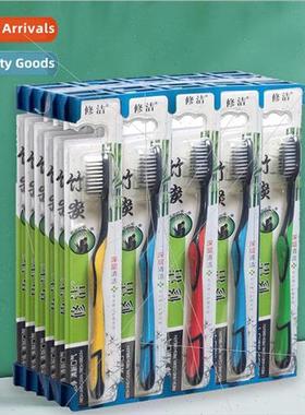 Xiu clean bamboo charcoal soft bristles small doctor toothbr