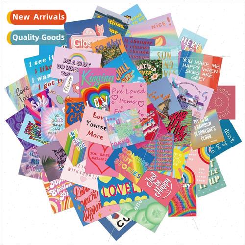 50 Daily Lens Inspirational Phrases Doodle Stickers ggage Su