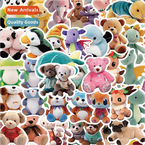 50 cartoon bear doll cute stickers guitar water cup suitcase