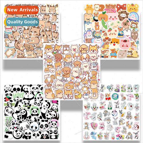 50 cartoon cute puppy stickers childrens handbook stickers c