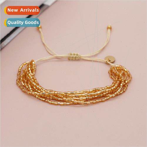 Bohemian  8 circles mixed colors MGB rice beads handmade bea