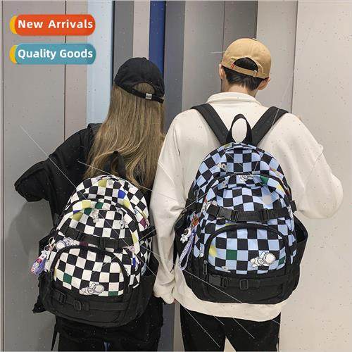 Korea large-capacity plaid shoulder bag female new casual fa