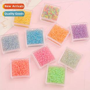 porous color plated 30g beads glass rice loo luminous