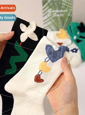 Three-dimensional butterfly love outside socks ins socks wom