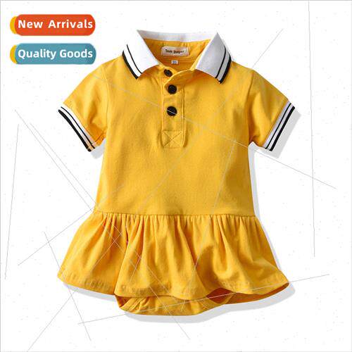 Baby Triangle Hoodie ins Baby Girl Pleated Ruffle Hem Cotton