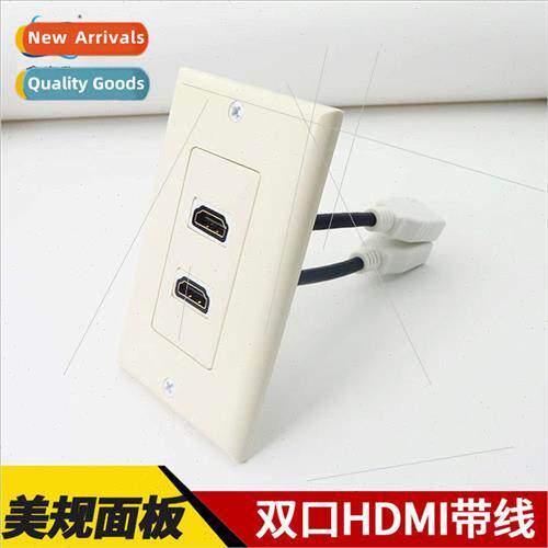 Solderless with cable hdmi dual port hd panel multimedia con