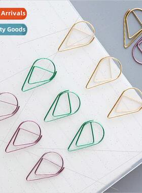 mple water drop paper clip bookmarks 6 colors personalized s