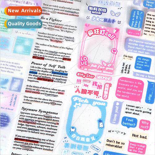 PET tape words a lot of tape series Korean high-color Guca s