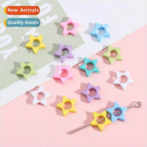 Colorful alloy spray paint per适用ated pentagram accessories