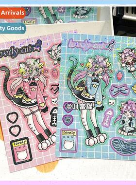 Laser Q  of the character stickers Tinkerbell cat cartoon de