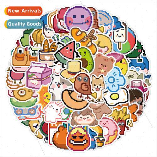 60 pixel  quirky pass stickers laptop organizer car stickers