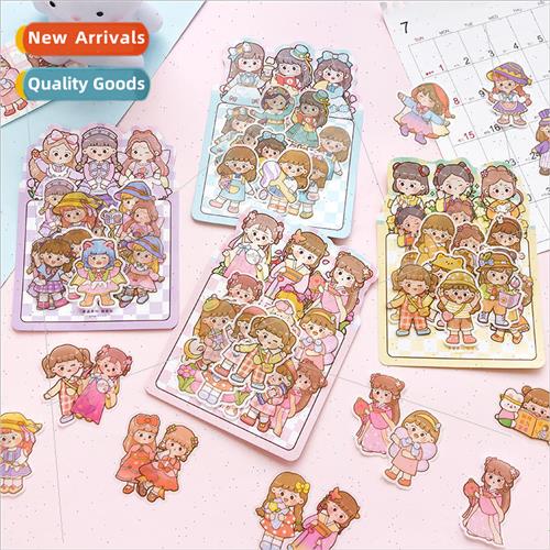 Cocoa Ode Roll Sticker Pack Cute Cartoon Characters and Pape