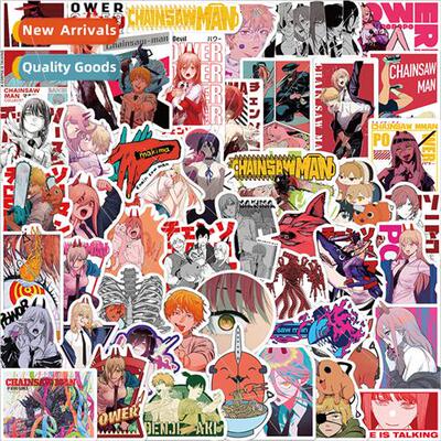 50pcs of the latest anime chainsaw man graffiti stickers can