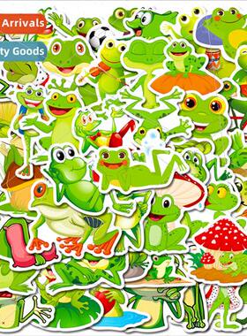 50 cartoon croak series stickers fun diy kids stickers focus