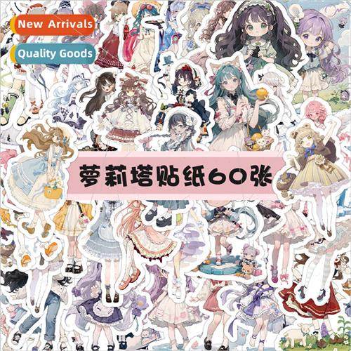 60 pcs of secondary  lolita stickers cartoon cute loli girl