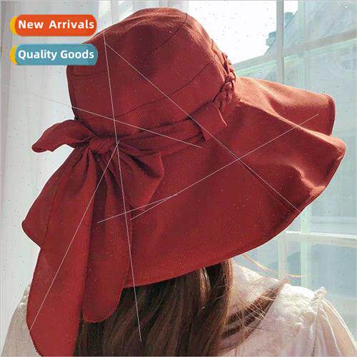 Hat female Korean students summer sun hat new large-brimmed
