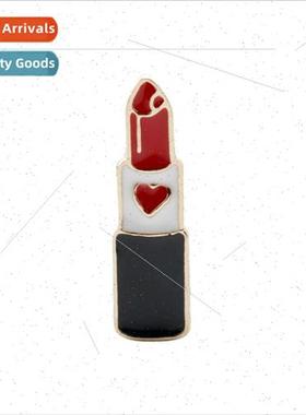 Jewelry Creative Love pstick Drip Oil Alloy Brooch Cartoon B