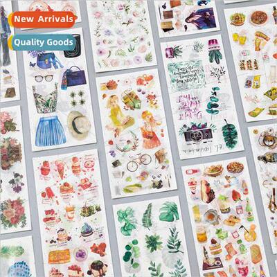 ins small fresh 3 into flat stickers daily things set DIY al