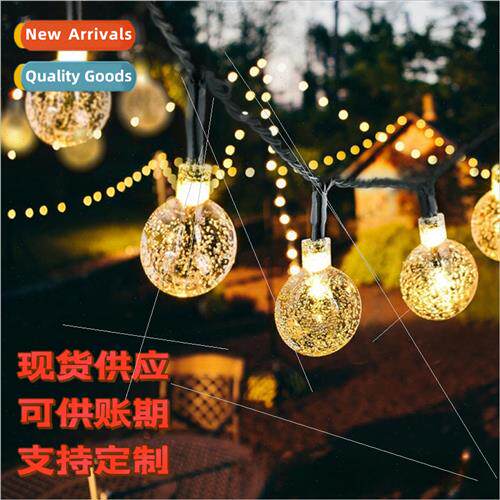 led bubble ball solar lights string christmas party outdoor