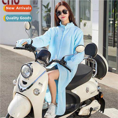 Summer cycling large size sun shirt female long plaid sun sh