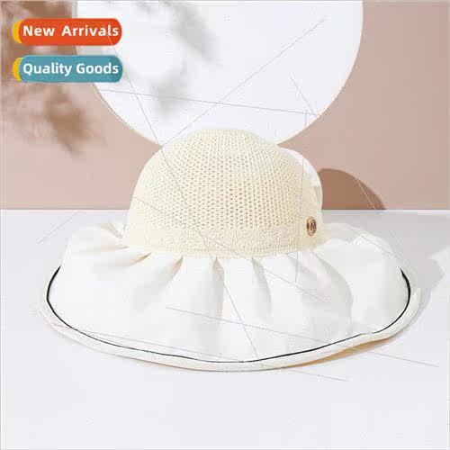 Sun hat female sunscreen summer large brim hat fisherman hat