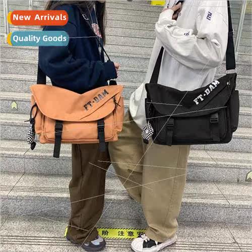 ins flap big bag female 2022 new nylon simple girl shoulder