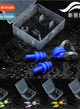Unisex licone Soft Nose Clip Ear Plugs Swimming Products Adu