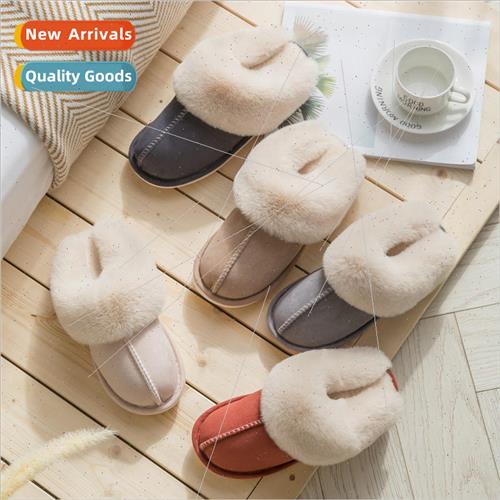 2021 Cotton slippers womens fall and winter household plush