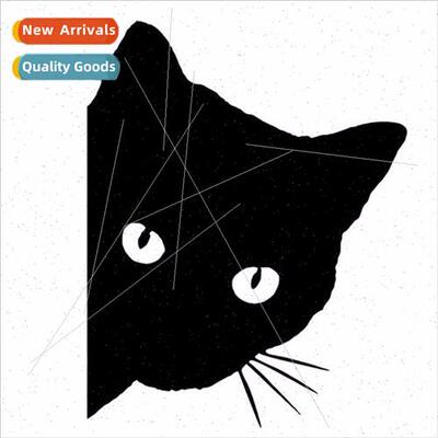 Section cartoon cat car stickers reflective personalized bod