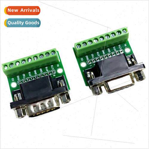 DB9 male and female adapter screw terminal 9-pin 9-hole RS23