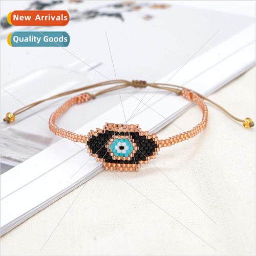 ins ethnic  religious beaded hand jewelry rice beads hand-wo