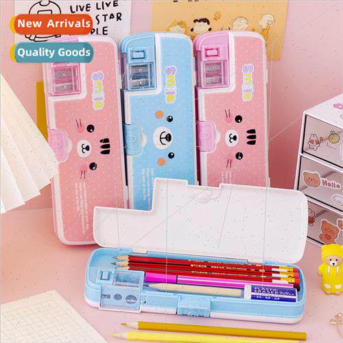 Pencil case female ins Japanese cute elementary school doubl