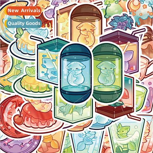 40 cute jelly fox stickers cartoon ins  high value decorativ