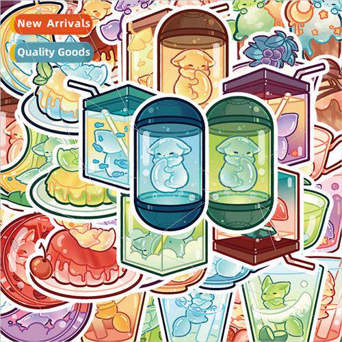 40 cute jelly fox stickers cartoon ins  high value decorativ