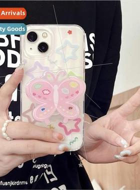 Dopamine Colorful Stars iPhone 14 Butterfly Stand 15 ProMax
