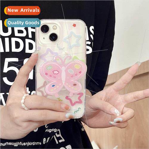 Dopamine Colorful Stars iPhone 14 Butterfly Stand 15 ProMax