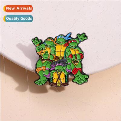 Cartoon brooch anime film and  metal badge Turtle Brothers g
