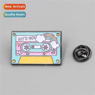 Magnetic Band Brooch New Oil Rainbow Alloy Drop Personalized