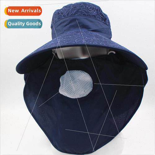 Lace Hat Female Summer Face Mask Face Shading Sun Hat Large